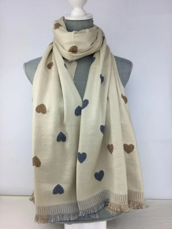 Super Soft Heart Scarf - Image 2