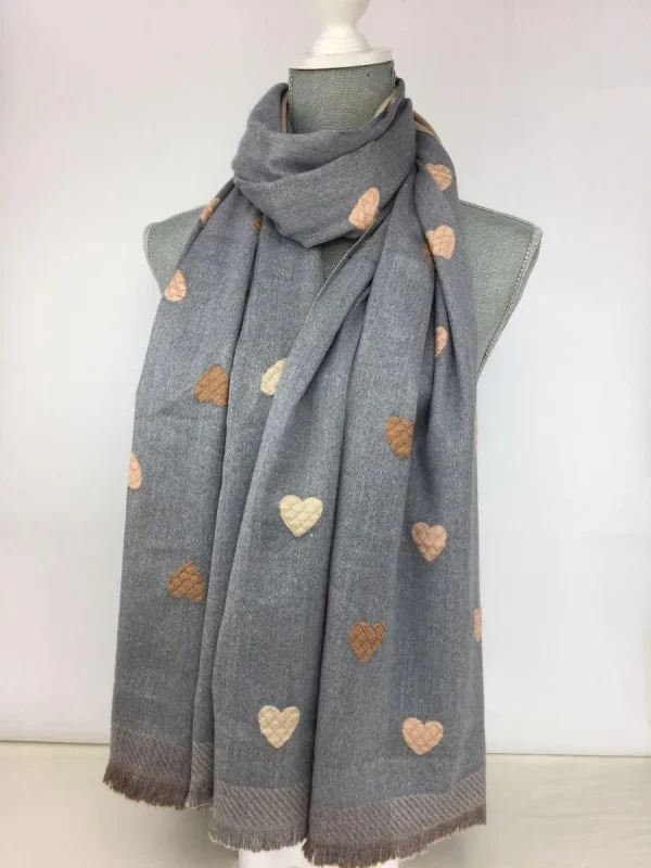 Super Soft Heart Scarf - Image 3