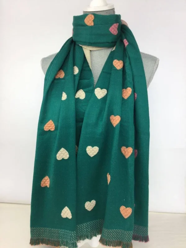 Super Soft Heart Scarf - Image 4