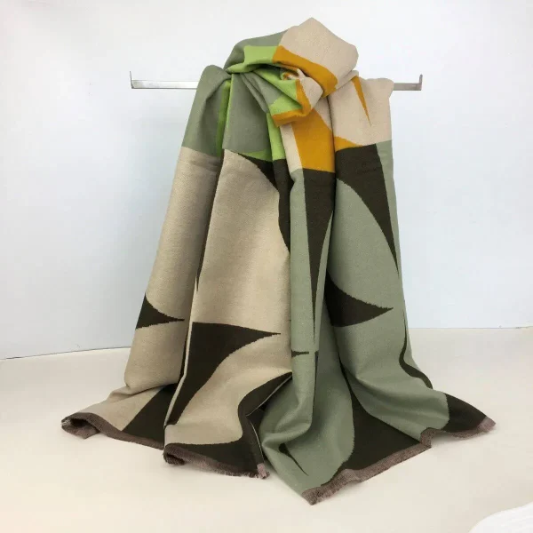 Abstract Large Flower Super Soft Scarf - Image 3