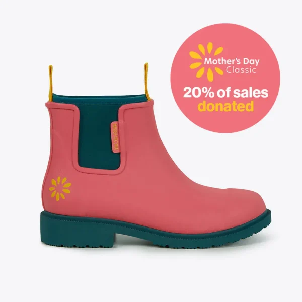 Merry People X Mothers Day Classic Bobbi Ankle Boot // Coral Teal