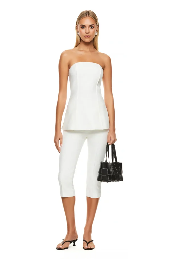 THE REMY WHITE STRAPLESS TOP - Image 2