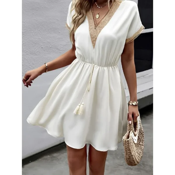 Verity - boho jurk met elastische taille - Image 4