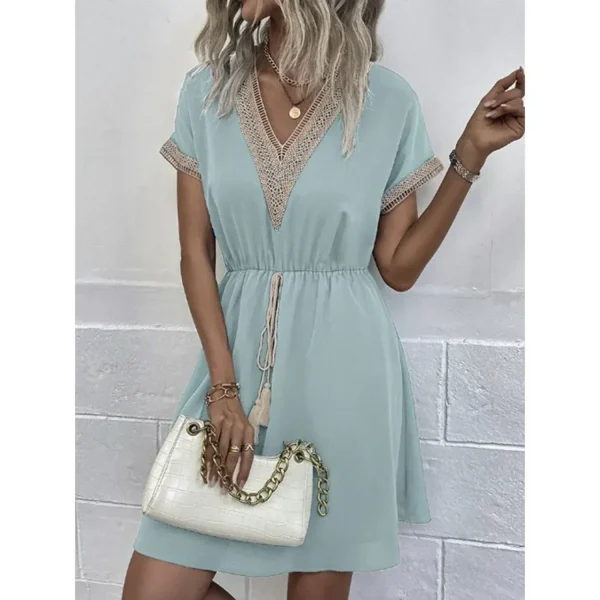 Verity - boho jurk met elastische taille - Image 5