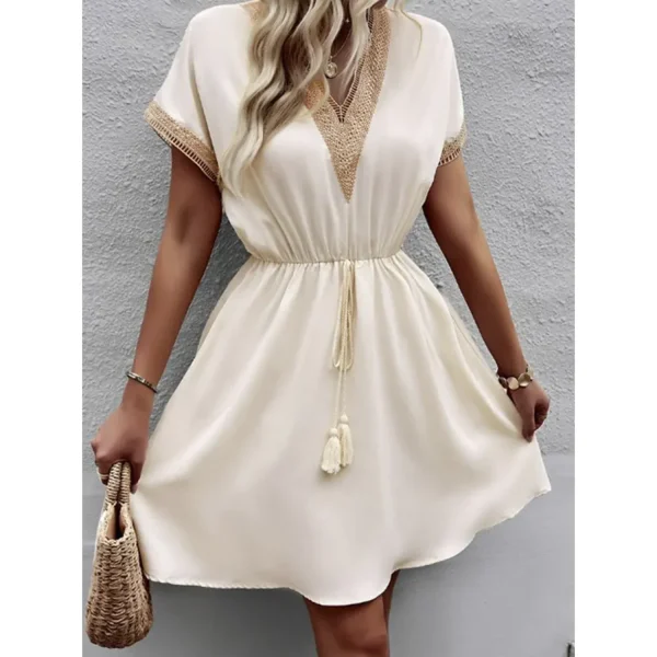 Verity - boho jurk met elastische taille - Image 6