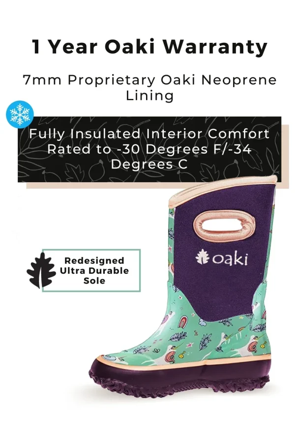 Snooty Unicorn Neoprene Rain/Snow Boots - Image 5