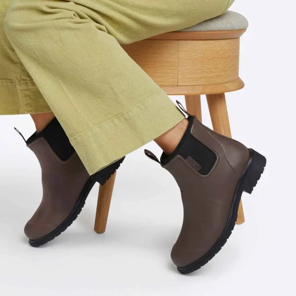 Bobbi Ankle Boot // Chocolate & Black - Image 6