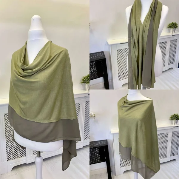 Chiffon Edged 3 in 1 Ladies Poncho - Image 9