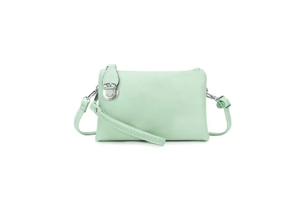 Ladies Silver Buckle Clutch Bag (13 colours) - Image 15