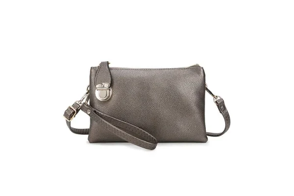 Ladies Silver Buckle Clutch Bag (13 colours) - Image 6