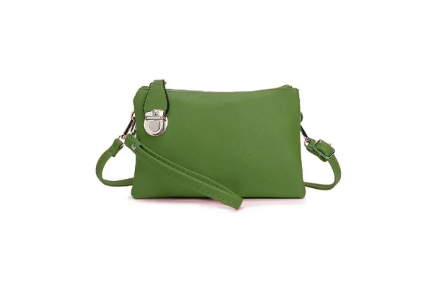 Ladies Silver Buckle Clutch Bag (13 colours) - Image 4