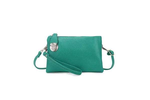 Ladies Silver Buckle Clutch Bag (13 colours) - Image 10