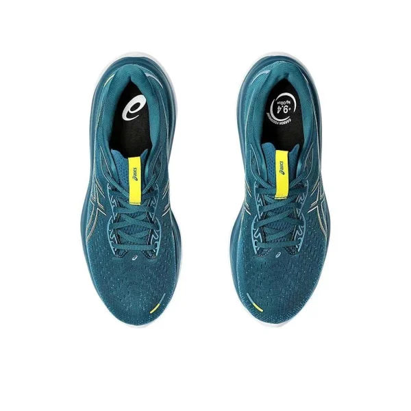 ASICS Men Gel-Cumulus 26 2E - Evening Teal / Bright Yellow - Image 2