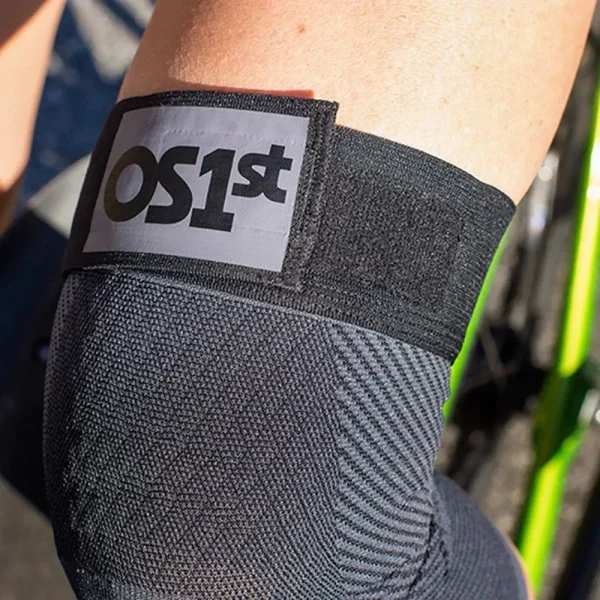 OS1st KS7+ Adjustable Performance Knee Sleeve - Grey - Image 2