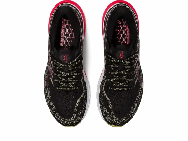 ASICS Men Gel-Kayano 29 2E - Black / Electric Red - Image 3