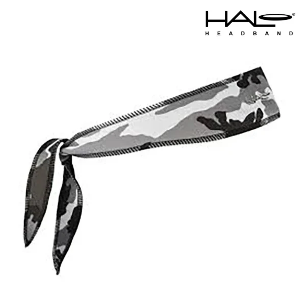 Halo I Tie Headband - Camo Grey
