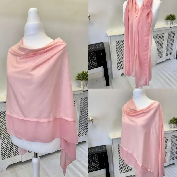 Chiffon Edged 3 in 1 Ladies Poncho - Image 6