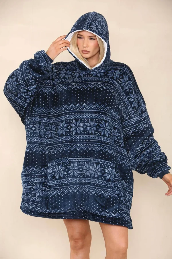 Unisex Reversible Snuggle Hoodie - Image 2