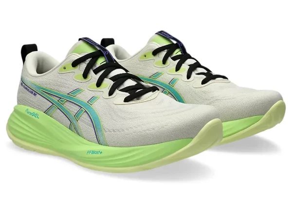 ASICS Men Gel-Cumulus 27 - Birch / Lime Green - Image 2