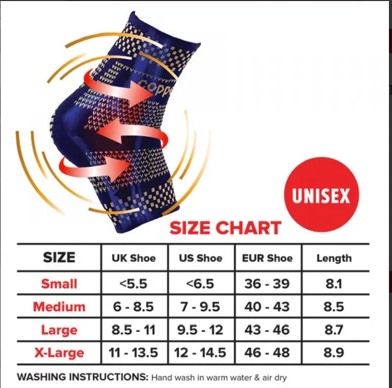 AirFit Medi - 3D X-Type Support Ankle Sleeve (Copper Infused) - Image 4