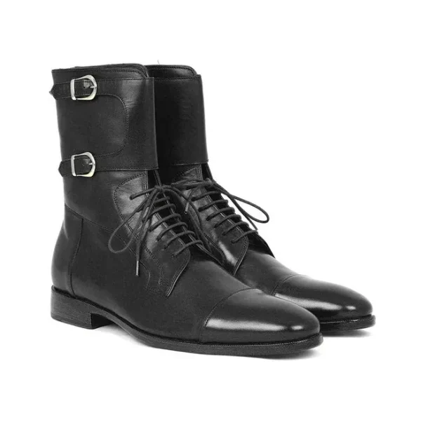 Formal Double Monk Boot, Men's Leathern boots - Image 3