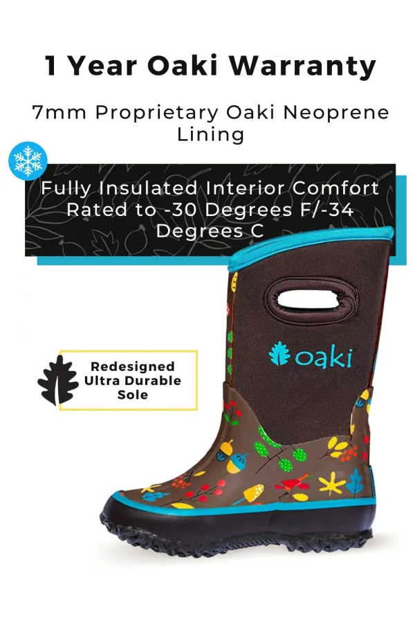 Forest Animals Neoprene Rain/Snow Boots - Image 5