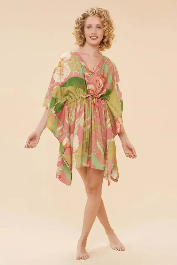 Powder Design Beach Cover Up - Delicate Tropical, Candy - Image 2