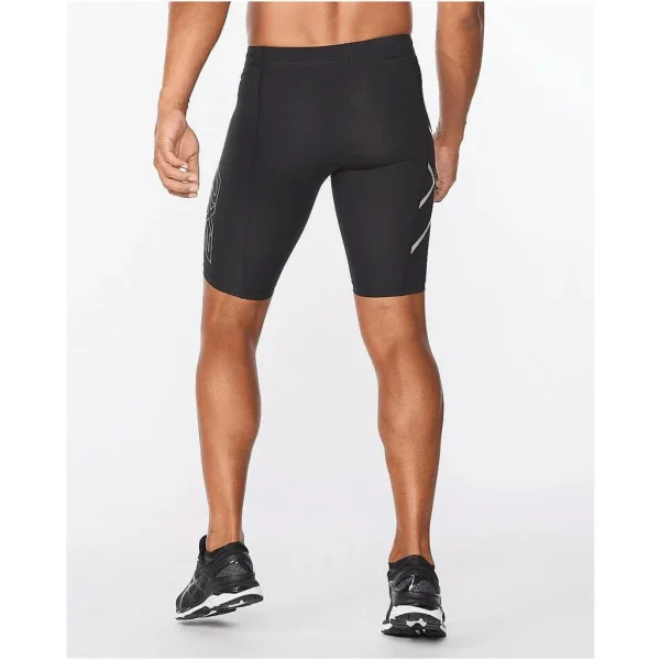 2XU Men Core Compression Shorts - Black / Silver - Image 4