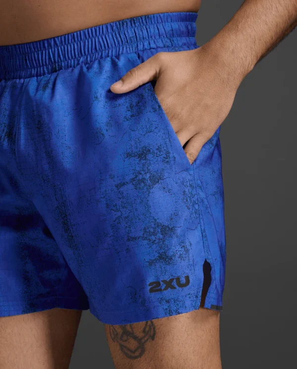 2XU Aero 5 Inch Shorts - Active Acid / Black Reflective - Image 6