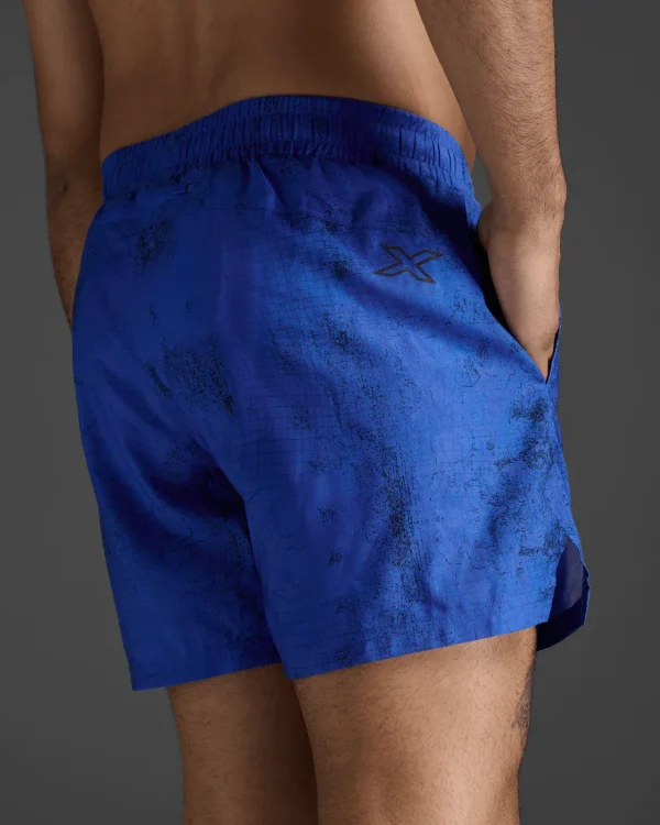 2XU Aero 5 Inch Shorts - Active Acid / Black Reflective - Image 7