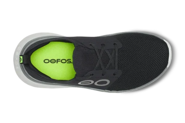OOFOS Men OOmy Stride - White / Black - Image 5