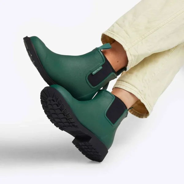 Bobbi Ankle Boot // Alpine Green & Black - Image 6