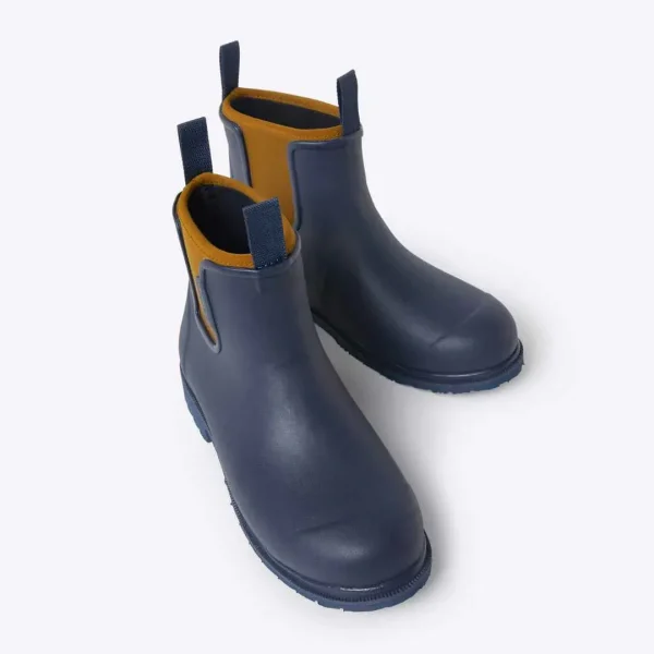 Bobbi Ankle Boot // Oxford Blue & Tan - Image 4