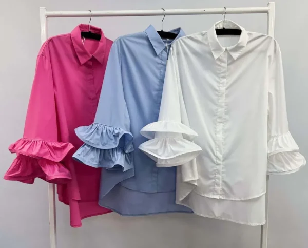 Arabella Double Frill Sleeve Shirt