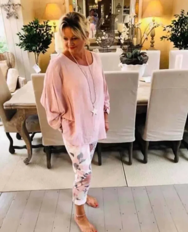 Floral Rose Print Jogger - Image 3