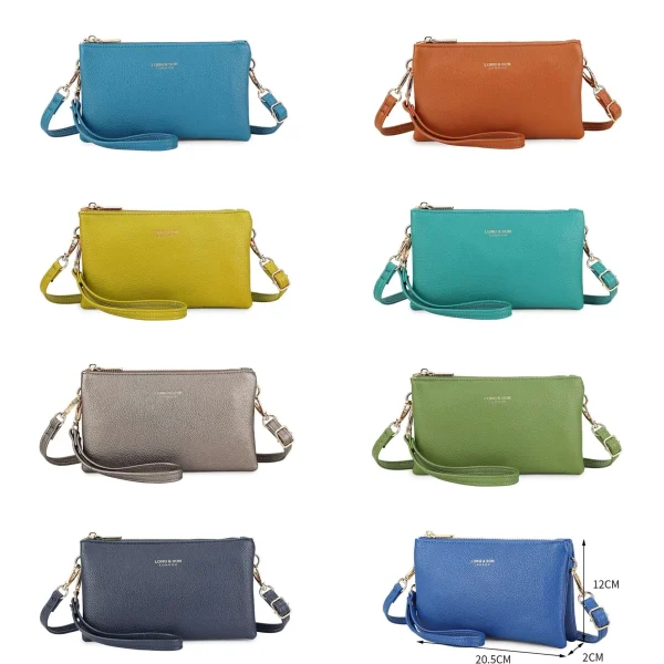 Long & Son Cross Body Clutch Bag (14 colours)
