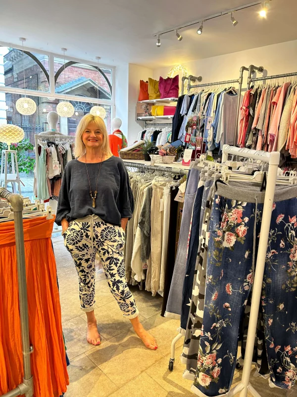 Peony Print Jogger - Image 2
