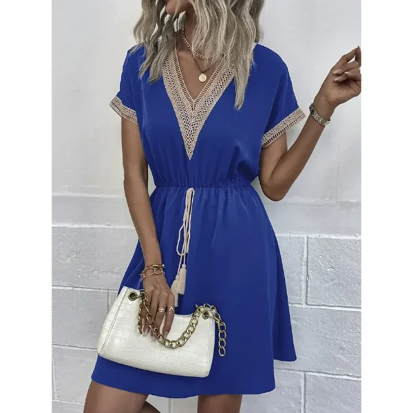 Verity - boho jurk met elastische taille - Image 2