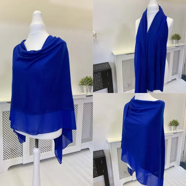 Chiffon Edged 3 in 1 Ladies Poncho - Image 10