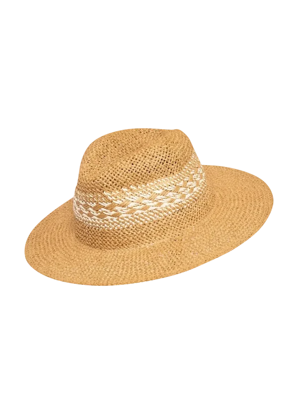 Powder Designs Amara Hat - Natural with Cream Weave - Image 2