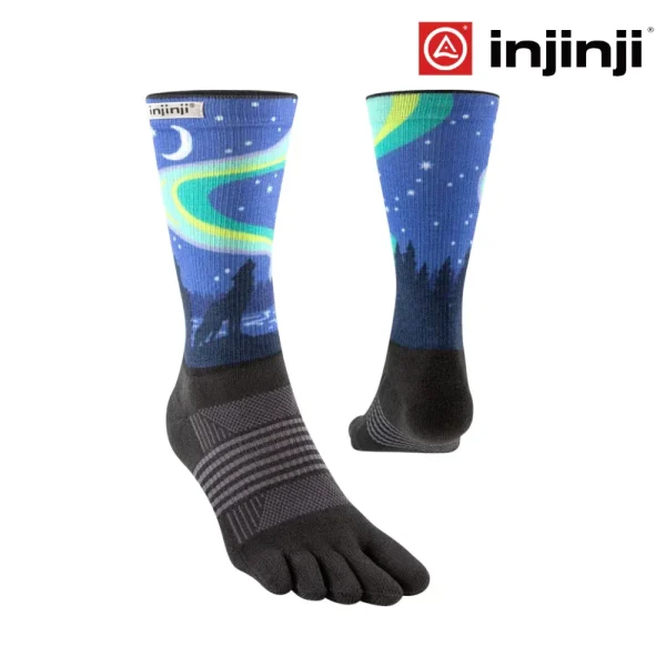 Injinji Women Artist Designed Crew Coolmax - Howl