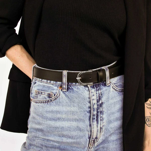 The Accent Belt Silver Black - Image 4