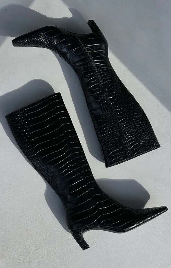 THE ASHER BLACK CROC BOOT - Image 4