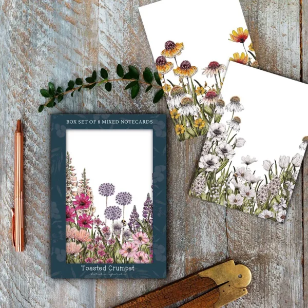 “The Regency Garden Collection Wildflower Meadows” Set of 8 Cards