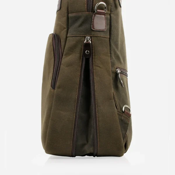 The Backpack Olive Canvas - Image 6