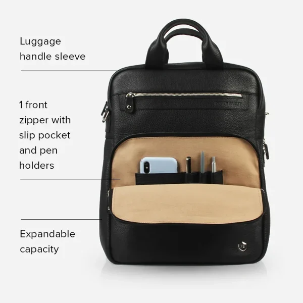 The Backpack Black / Black Nubuck - Image 3