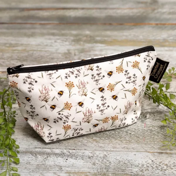 Bee & Honeysuckle Makeup Bag - Image 3
