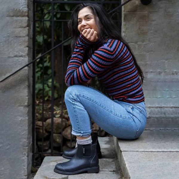 Bobbi Ankle Boot // Black & Black - Image 9