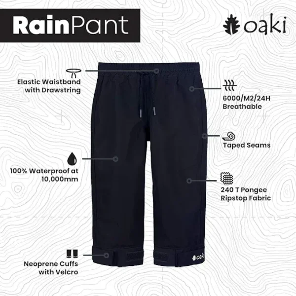 Children's Trail Pants, Black - Image 3
