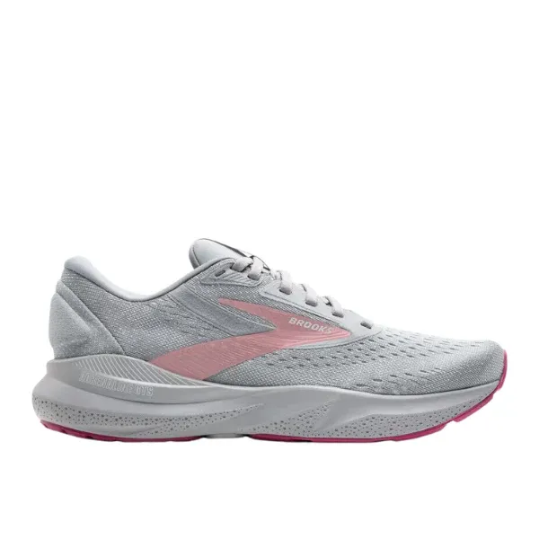Brooks Women's Adrenaline GTS 24 Wide Grey/White - Image 2